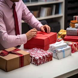 Employee joining kit gifting visual